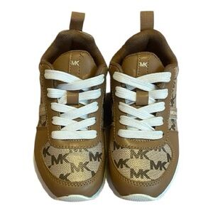 Michael Kors Kids Tan and White Sneakers